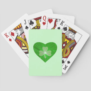 Baralho Shamrock Heart Green playing cards