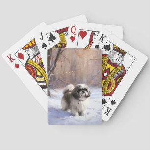 Baralho Shih Tzu Deixe-O Neve Natal