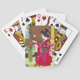 Baralho Shiro Kasamatsu Ikebana flores dama maiko arte