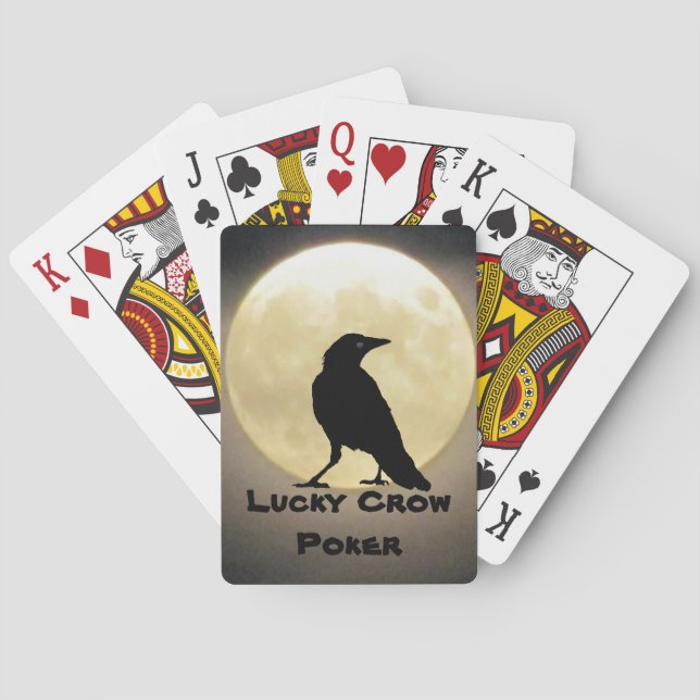Baralho Silhueta Preta e Poker Lucky Crow (Verso)