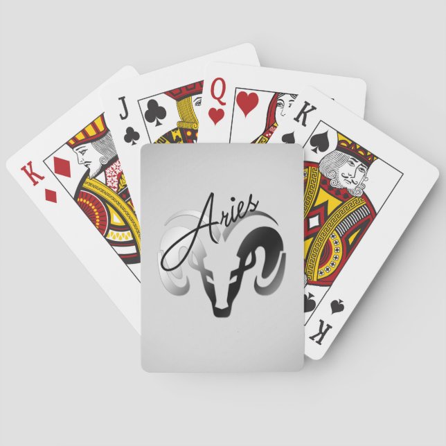 Baralho Silver Aria o Ram Zodiac (Verso)