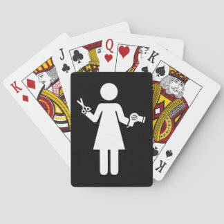 Baralho Símbolo de cabeleireiro