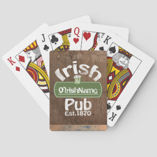 Baralho Símbolo de Efeito do Púb Irlandês Personalizado