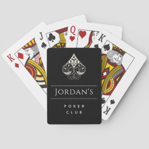 Baralho Símbolo Elegante Mens Poker Club Casino & Name