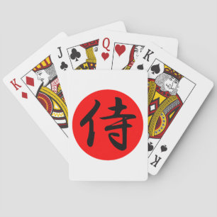 Baralho Símbolo Japonês Samurai Kanji