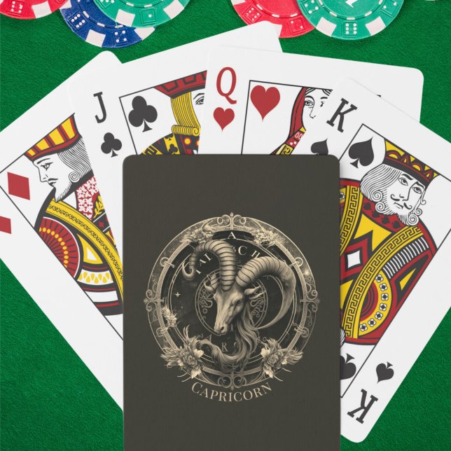 Baralho Símbolo Zodac Sea Goat Celestial Fantasy Capricórn (Criador carregado)