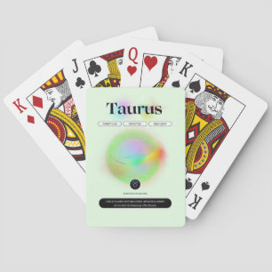 Baralho Símbolo Zodiac Moderno Taurus Cita Elemento da Ter