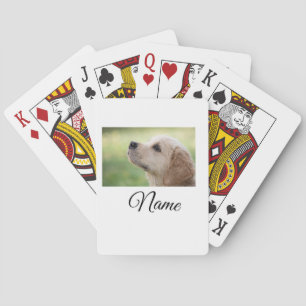 Baralho Simple colorful animal add name photo custom throw
