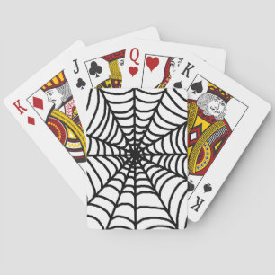 Baralho Simples Black White Spider Web