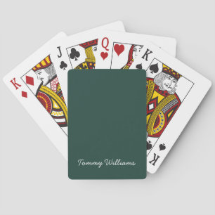 Baralho Simples Emerald Green Professional