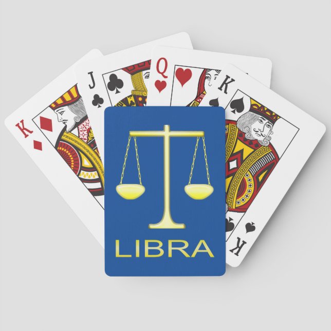 Baralho Sinal de estrela do Ouro Libra Escala (Verso)