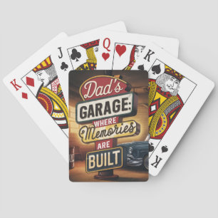 Baralho Sinal de pai de Garage Retro Vintage Automotive