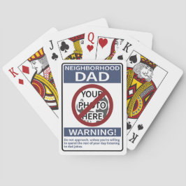 Baralho Sinal de Pai de Vizinhança Pessoal X'd Out Blue