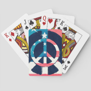 Baralho Sinal de Paz Americano grunge