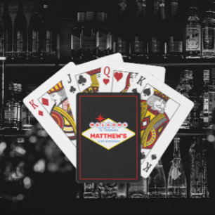 Baralho Sinal de Vegas Noite de Cassino Personalizado