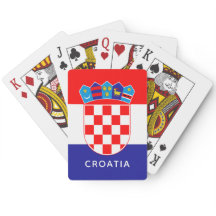 Sinalizador croata com texto personalizável