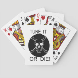 Baralho Sintonize Ou Diminua O Crânio Do Círculo