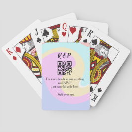 Baralho site de casamento rsvp q r código adicionar texto
