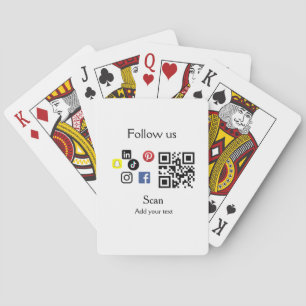 Baralho site simples de código de barras de código QR de e