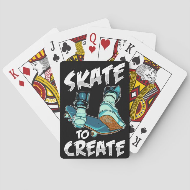 Baralho Skate Do Skateboarder A Criar (Verso)