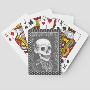 BARALHO SKELETON, GÓTICO GENTLEMAN SKULL, SOCIEDADE DE FOL