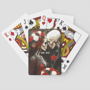 Baralho Skeleton Weding Black & Red