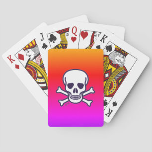 Baralho Skull n Bones neon Poker jogar cartas