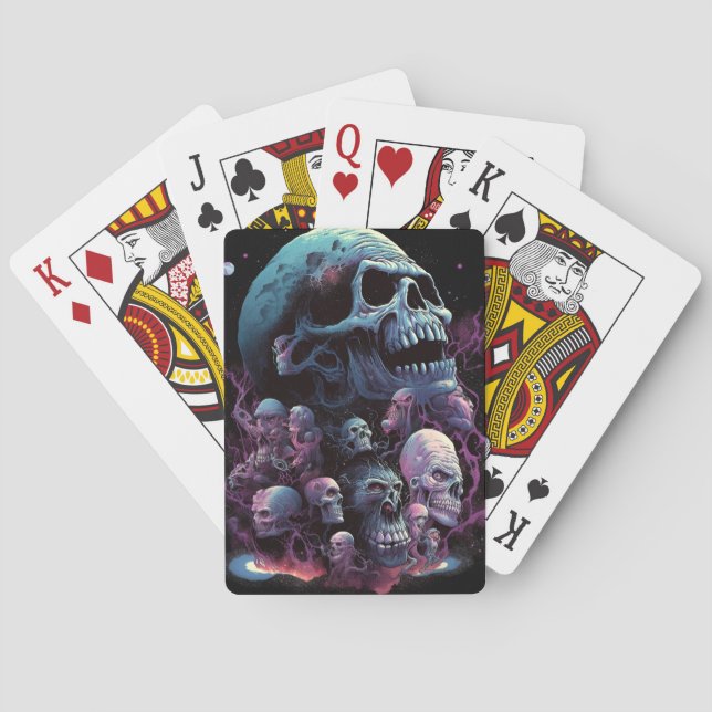 Baralho Skulls Monstros Horror Art (Verso)