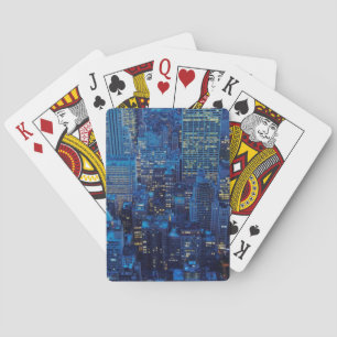 Baralho Skyline de NYC, opinião de ângulo alto no