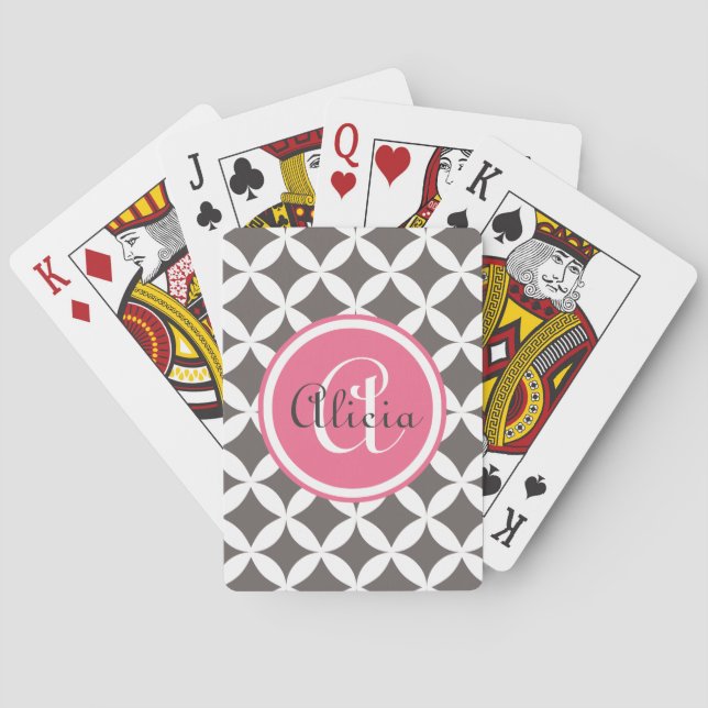 Baralho Slate Monogrammed Nico Impressão (Verso)