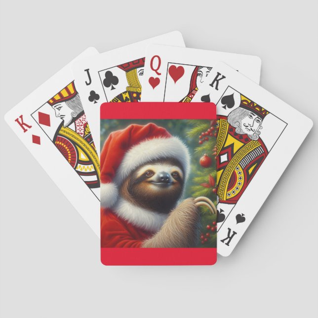 Baralho Sloth Santa Claus (Verso)