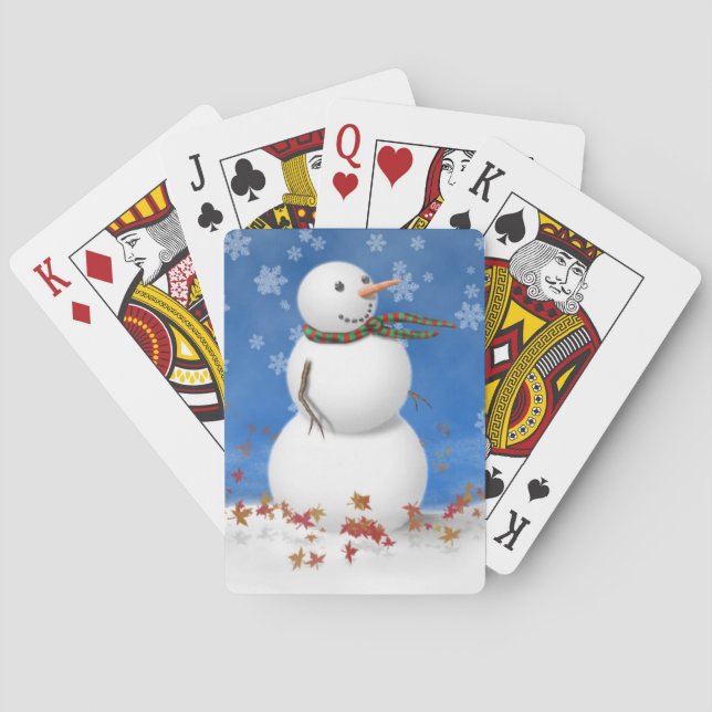 Baralho Snowman de Natal (Verso)