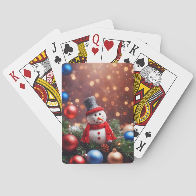Baralho Snowman de Natal (Verso)