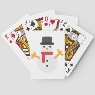 Baralho snowman emoji de natal