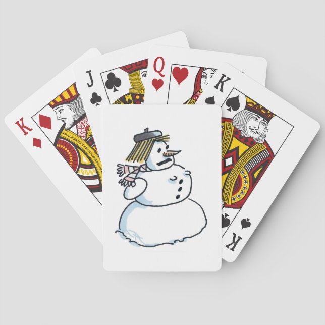 Baralho SnowPoker jogando cartas