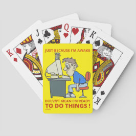 BARALHO SÓ PORQUE ESTOU ACORDADO NÃO QUER DIZER QUE ESTOU 