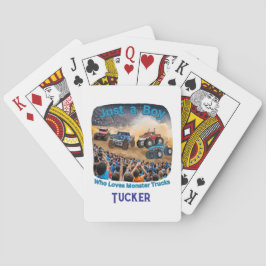 Baralho Só um garoto que ama caminhões monstros