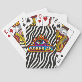 Baralho Sober AF - Impressão de Zebra Falsa -