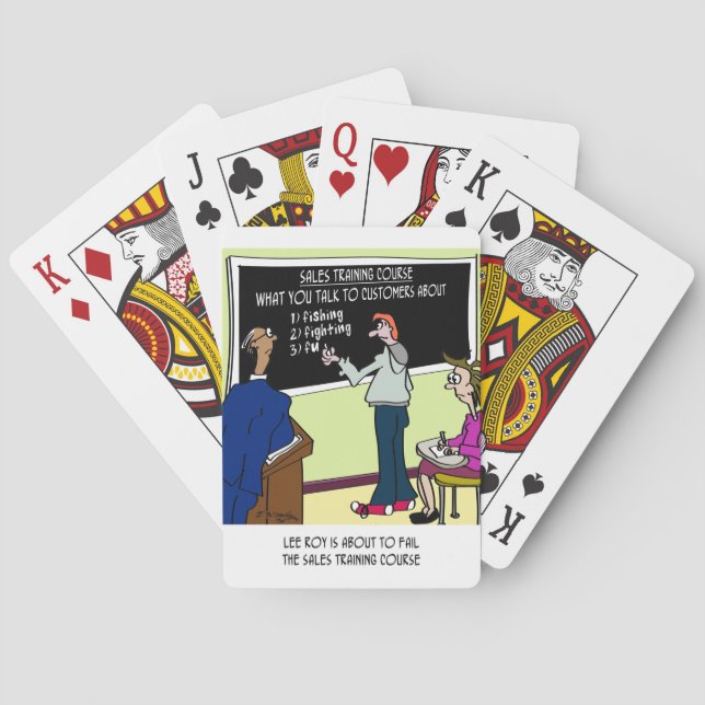 Baralho Sobre o que não falar com os clientes (Verso)