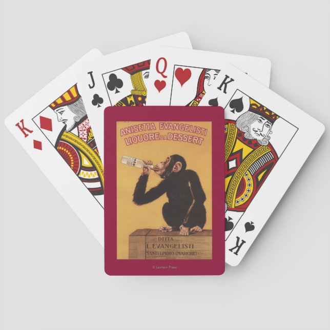 Baralho Sobremesa de Anisetta Evangelisti Liquore a (Verso)
