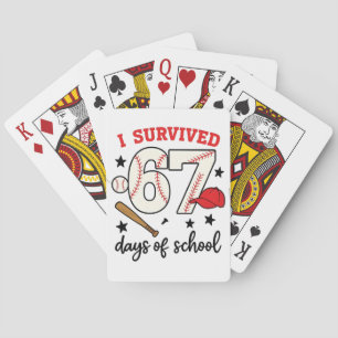 Baralho Sobrevivi 67 Dias de Esporte de Beisebol Escolar 1