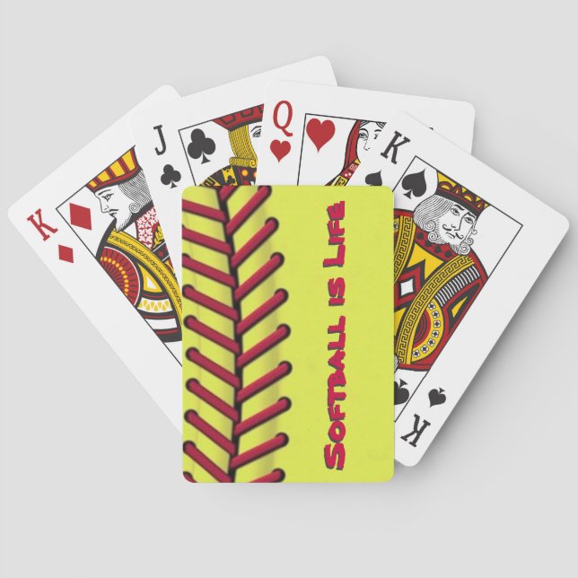 Baralho Softball é Vida (Verso)