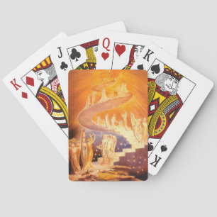 Baralho Sonho de Jacob por William Blake Jogando Cartões
