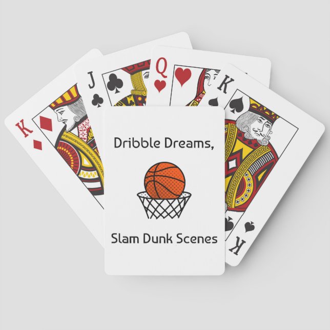 Baralho Sonhos de Drible, Cenas de Enterro de Basquetebol (Verso)