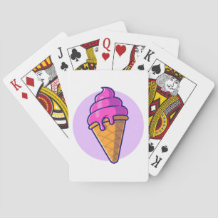 Baralho Sorvete de Cartoon Bonito Cone