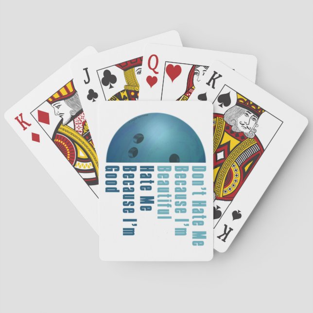 Baralho Sou Bonita, Sou Boa Boliche Azul (Verso)