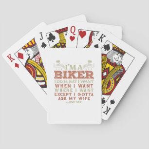 Baralho Sou um motociclista, faço o que quero, motocicleta