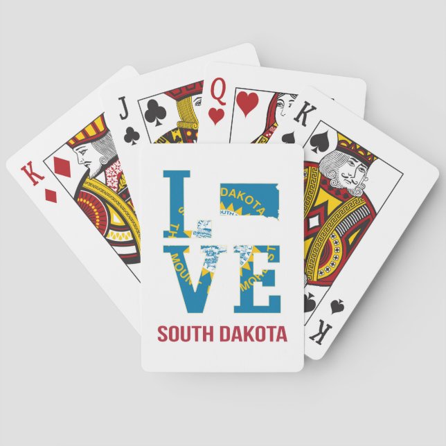 Baralho South Dakota State Love USA (Verso)