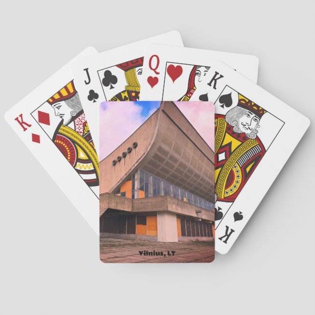 Baralho Soviet Modernist Architecture - Vilnius, Lithuania (Verso)