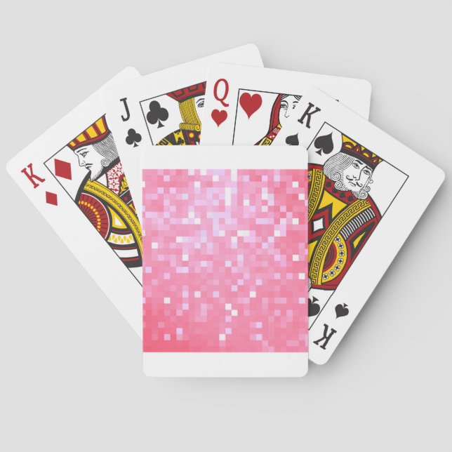 Baralho Sparkle Pixel Rosa (Verso)